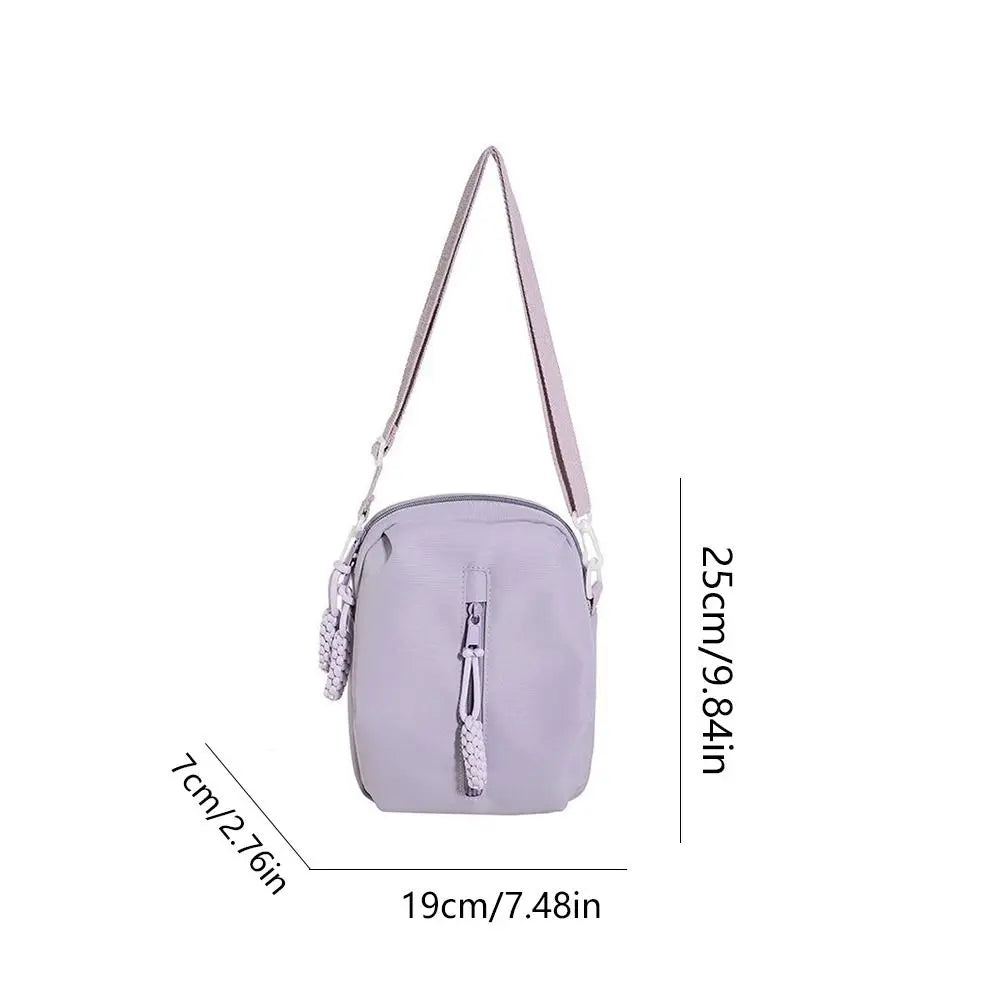 Creative Solid Color Kawaii Itabag Crossbody Bags Wallet Transparent Bags Small Item Bag Zipper Bag Shoulder Bag Girl