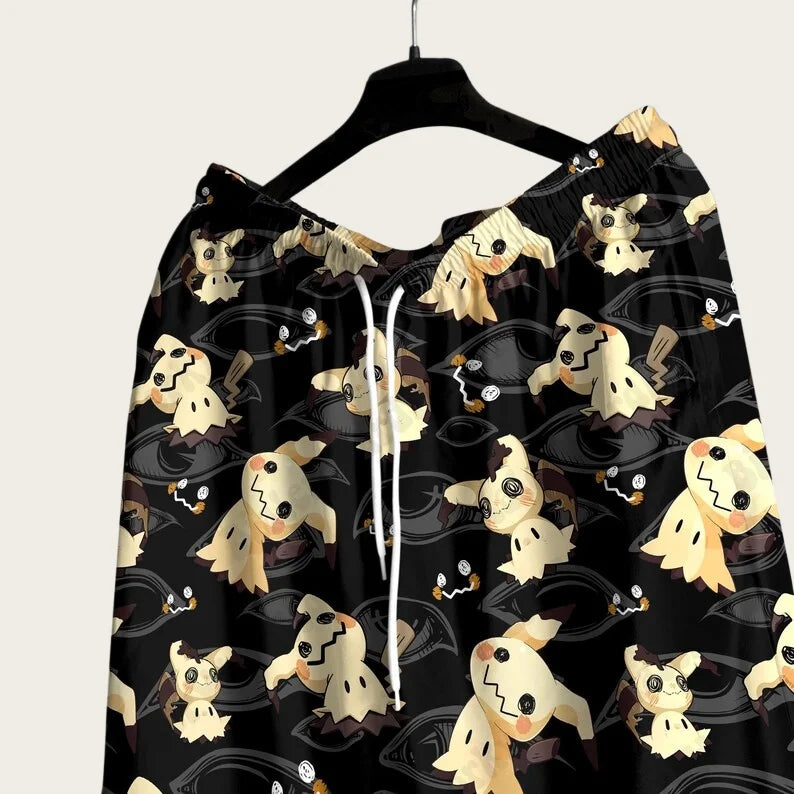 2026 Summer Hot Selling Pok ÉMon Men Women Hawaiian Shirt Shorts Two-piece Set Home Leisure Anime Pajamas T-shirt Short Set Gift