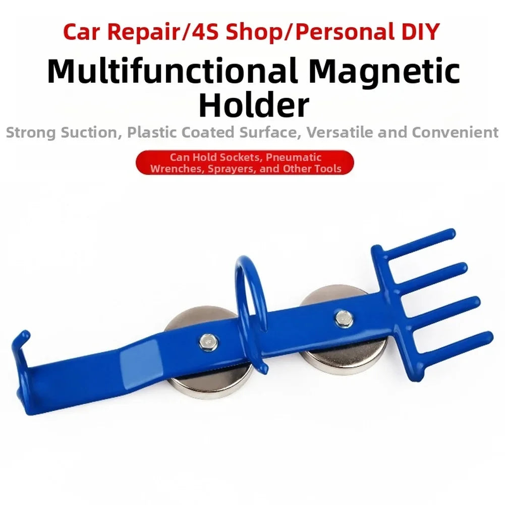 Magnetic Tool Holder For Wrench Socket Tool Rack Heavy Duty Storage Multifunctional Pneumatic Wrench Socket Tool Hanger