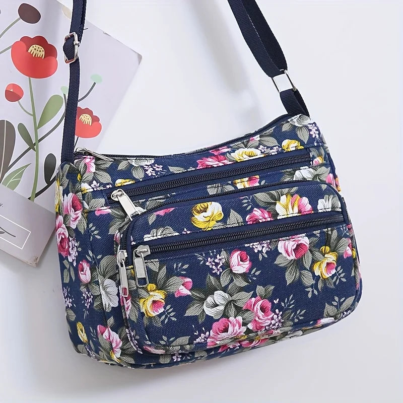 Large Capacity Shoulder Crossbody Bag for Middle-aged and Elderly Women, Casual Shopping Bag, Coin Purse, Business Cashier Bag