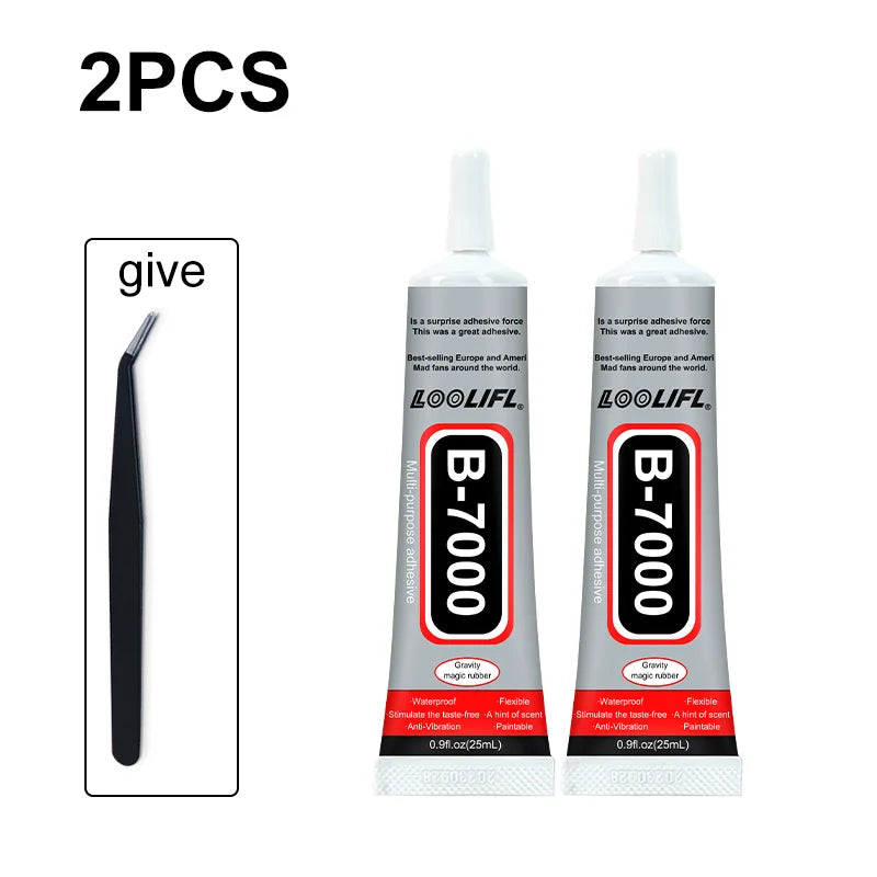 B7000 Industrial Adhesive, Contact Type, Used for Mobile Phone Repair, DIY Crafts, Touchscreen Glass Strong Adhesive, 15ml-110ml