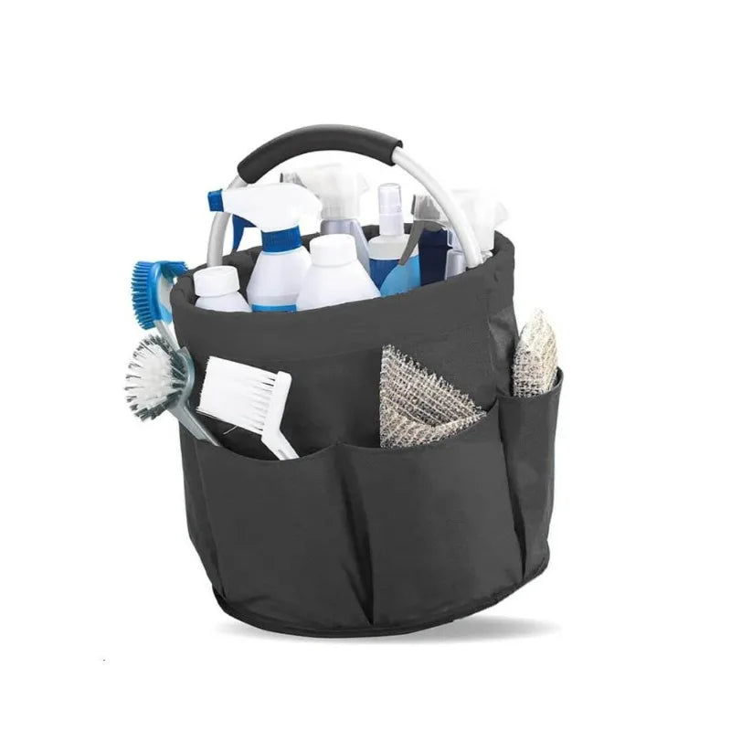 Foldable Oxford Cloth Storage Bucket 17L Camping Organizer Basket Portable Outdoor Picnic Beach Storage Bag Travel Home Bathroom