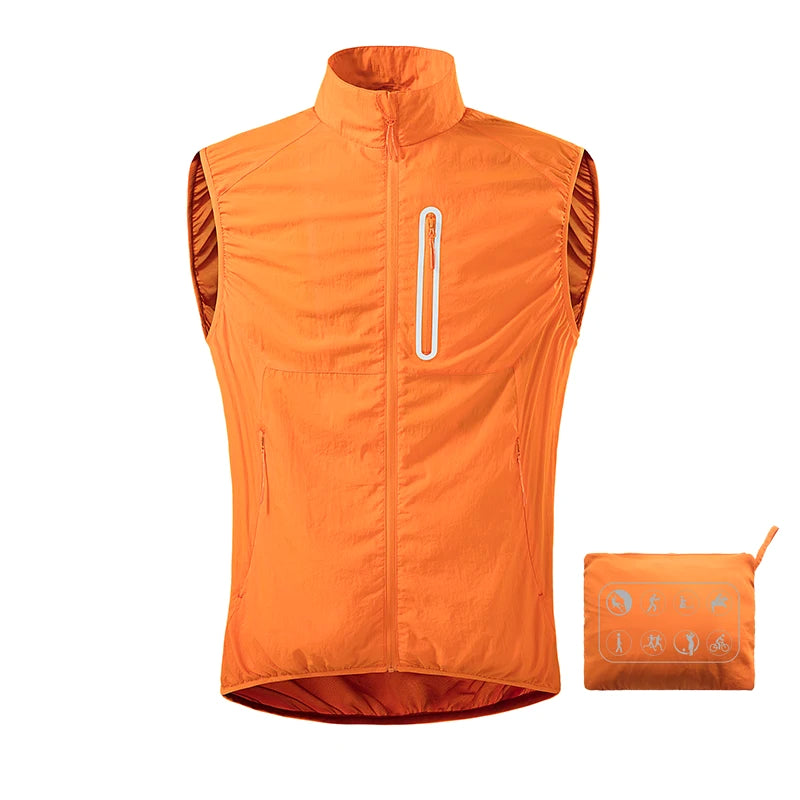 LNGXO Men's Women's Running Vest Climbing Camping Hiking Fishing Vest Unisex Summer Waterproof Self-Storage Sleeveless Jacket