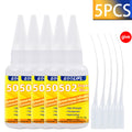 502 Super Glue Cyanoacrylate Instant Adhesive Quick-drying Strong Bond  for Plastic Rubber Metal Wood Glass Liquid Glue Tool 20g