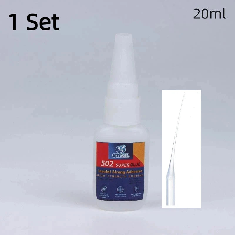 1/3/5pcs Glue 502 High Strength Quick-drying Cyanoacrylate Adhesive High Strength Liquid Glue Tool With Precision Distributor[Q]