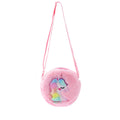 Kawaii Plush Crossbody Bag with Adjustable Shoulder Strap Cute Fluffy Unicorn Shoulder Purses Unique Handbag Tote with Zipper
