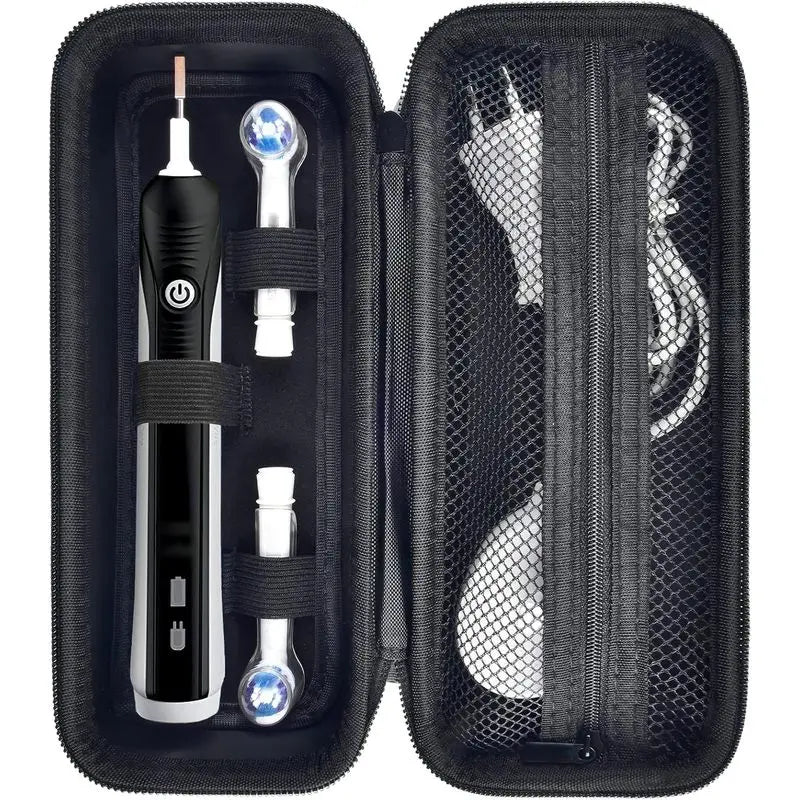 Toothbrush travel kit, compatible with Oral-B Pro 1000, 2000, 3000, 3500, 1500, with accessory mesh bag