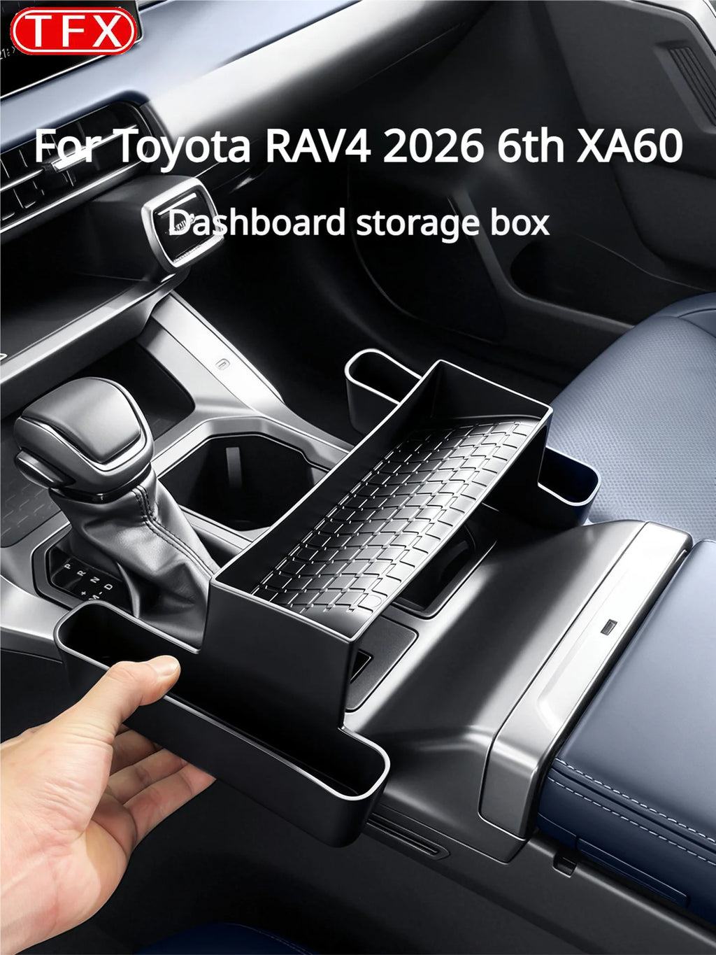 For Toyota RAV4 2026 6th XA60 Car Styling Center Console Storage Box Organizer Tray Panel Anti-Slip Durable Liner Accessories