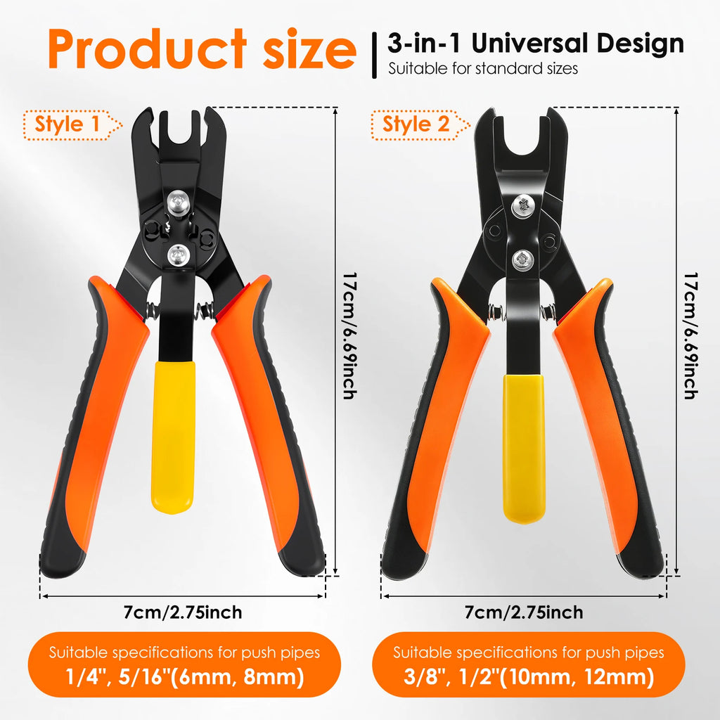 Push-Fit Disconnect Tong Tool Fittings Quick Disconnect Air Hose Plier for Easily Removing Push-to-Connect Fittings Removal Tool