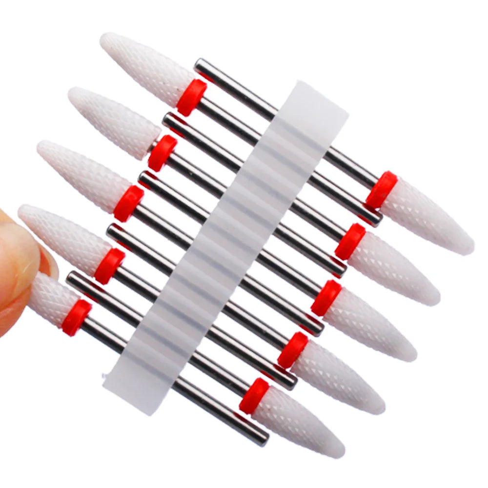 10pc Carbide Manicure Drills Nail Drill Bits Set Milling Cutters Kits Gel Polish Remover Files Electric Burr Tools Accesstries
