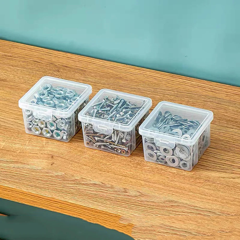 Household Hardware Parts Box, Screw Storage Box, Transparent Large Capacity Bead Jewelry Box, DIY Handicraft Accessories Box