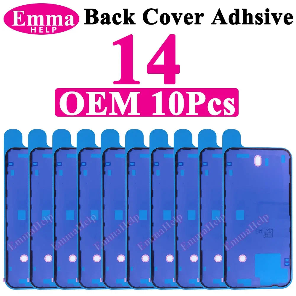 10pcs Waterproof Seal Sticker Back Cover Side For iPhone 16 Plus 15 Pro Max 14 16E Front LCD Display Adhesive Tape Seal