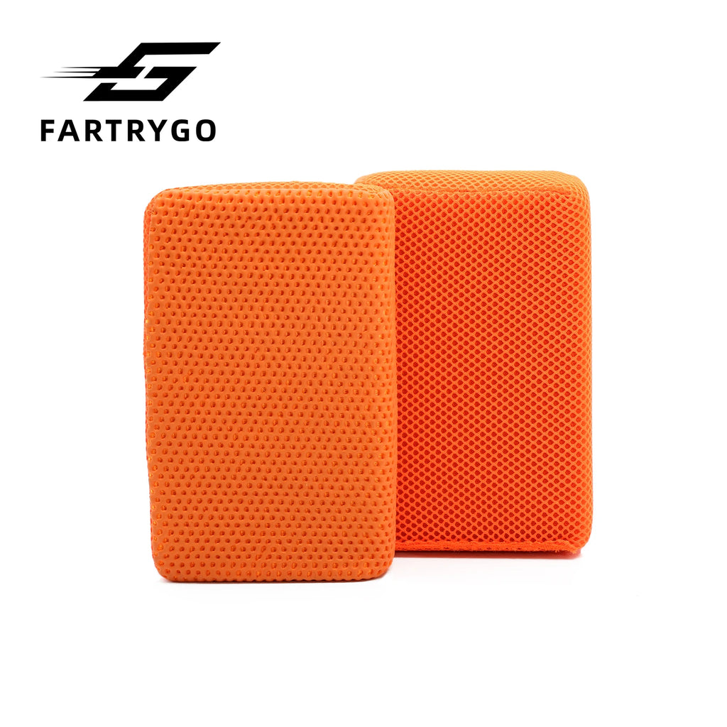 Fartrygo 2Pc Ultra Clay Scubber Bar Scrubber Car Magic Clay Sponge Block Cleaning Eraser for Car Wash Paint Detailing Claying