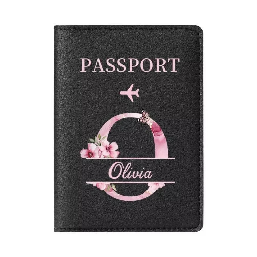 Personalized Passport Holder with custom Cute Cartoon Shiba Print, Multifunctional Ticket & Travel Document Organizer