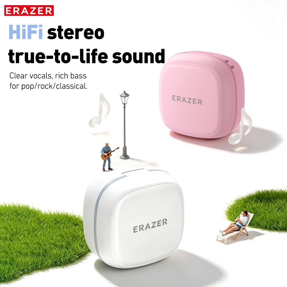 Erazer XF65 Wireless Headphones 135 Language AI translator Earbuds Soft Long Battery Low Latency Type-C Bluetooth Earphones