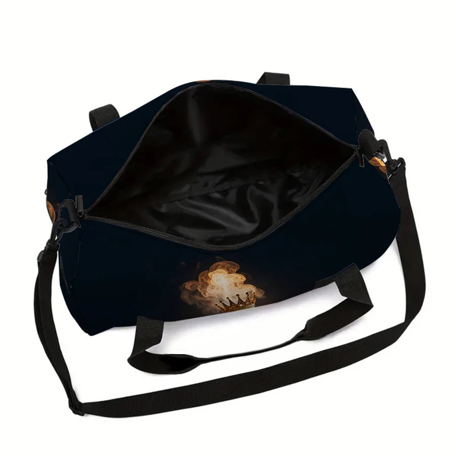 Large Travel Bag Flame Football Multi-Functional Duffle Tote Bag Handbags Waterproof Gym Bags For Boys/Girls Kids Fitness bag