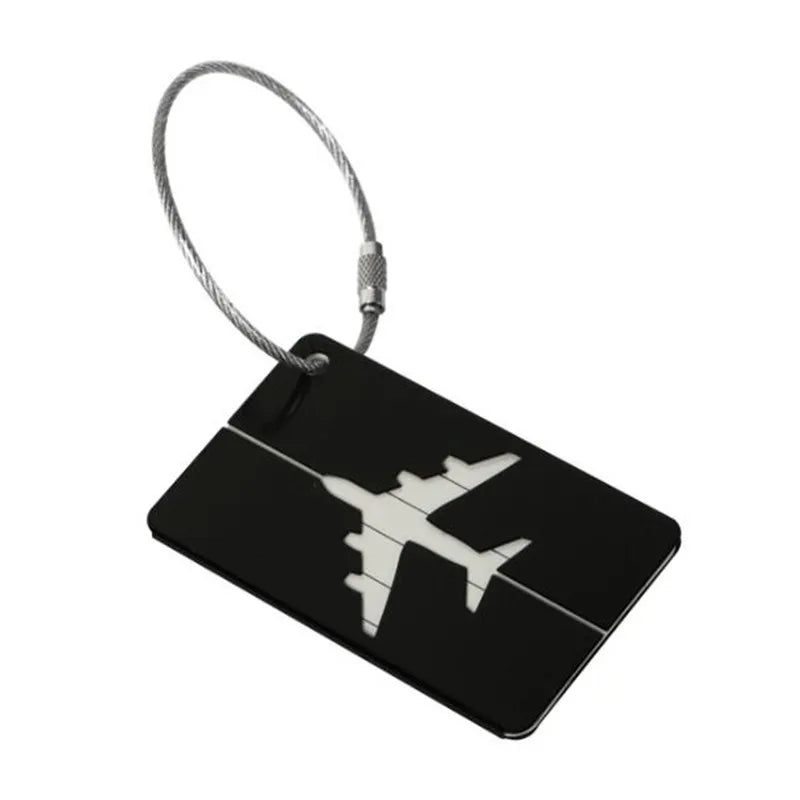 New Fashion Luggage Tags Aluminium Alloy Women Men Travel Luggage Suitcase Straps Baggage Name Label Holder Travel Accessories