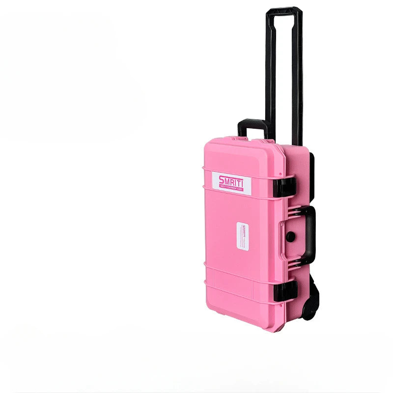Multifunctional Plastic Tool Box Photographic Equipment Safety Protection Professional Outdoor Carrying Draw-bar Storage Case