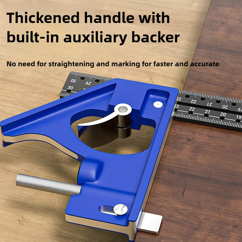 Woodworking right-angle movable corner L-shaped 90-degree high-precision long board ruler multi-functional combination ruler