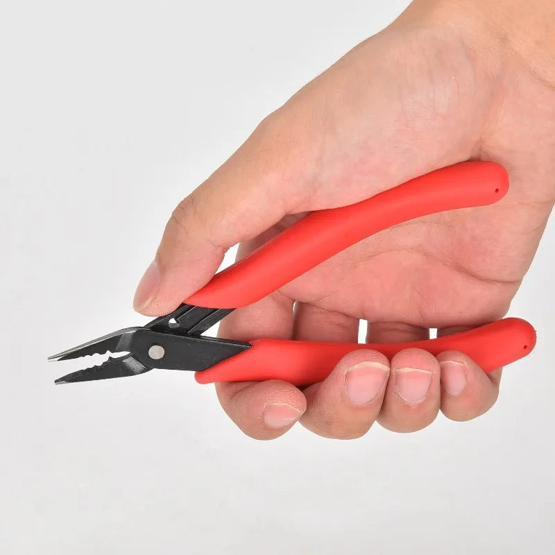 45# Carbon Steel Jewelry Pliers for Jewelry Making Supplies Crimper Pliers for Crimp Beads Red Crimping Pliers