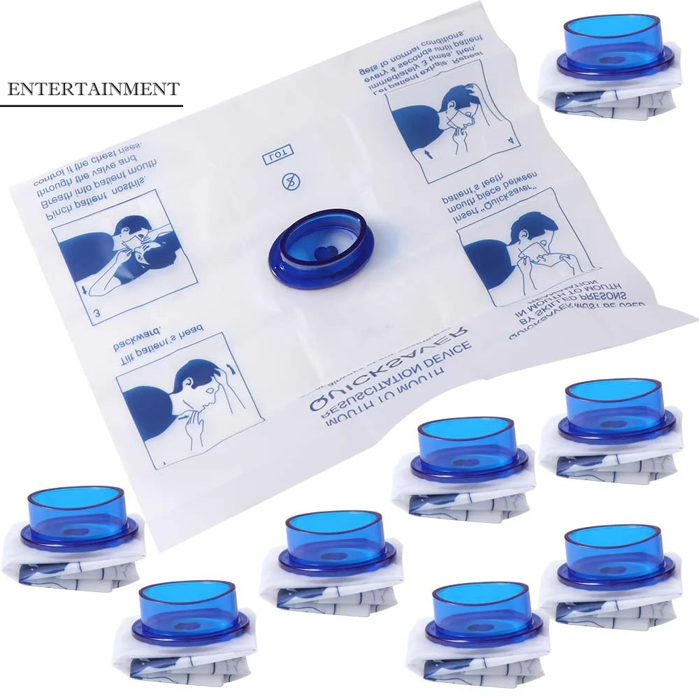 Mouth to Mouth CPR Face Shield Quick Saver Breathing Respirator Disposable CPR Mask Mouth Breath Professional