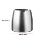 1Pc Titanium-plated Stainless Steel Ashtray Car Interior Ash Waste Receptacle with Lid Thicker and Taller Anti-fly Car Ashtray