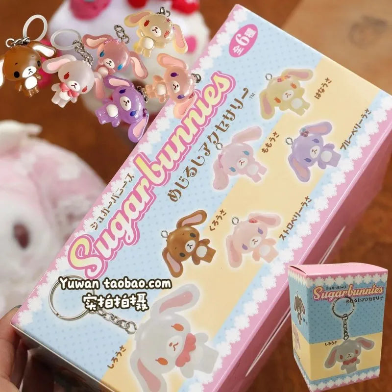 cute Sugarbunnies Summer Seaside Vacation Mystery Box Pendant Keychain Mini Figure Desktop Ornament Anime Collectible