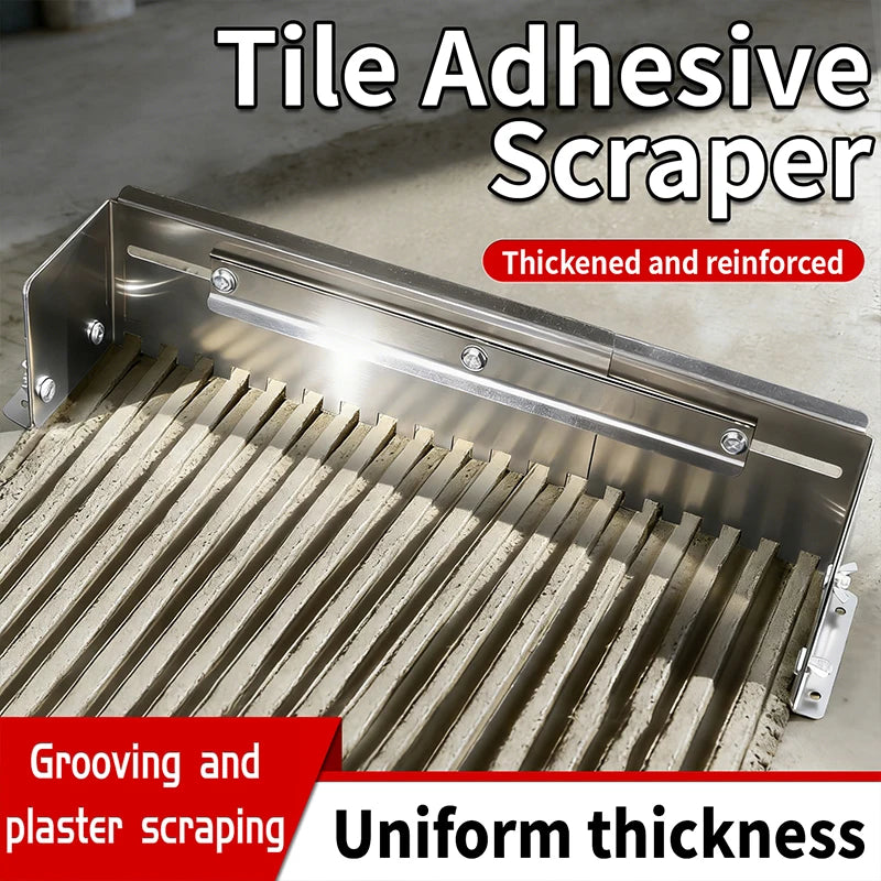 300-600mm Adjustable Notched Trowel Mortar Comb for Fast and Even Application of Adhesive on the Floor