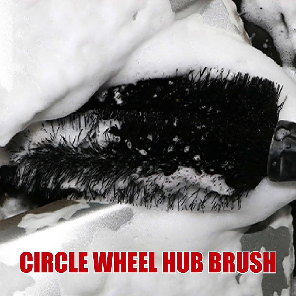 Car Tire Brush, Wheel Hub Brush, Specialized Car Washing Tool Brush, Cleaning and Cleaning Tool, Powerful Decontamination Brush