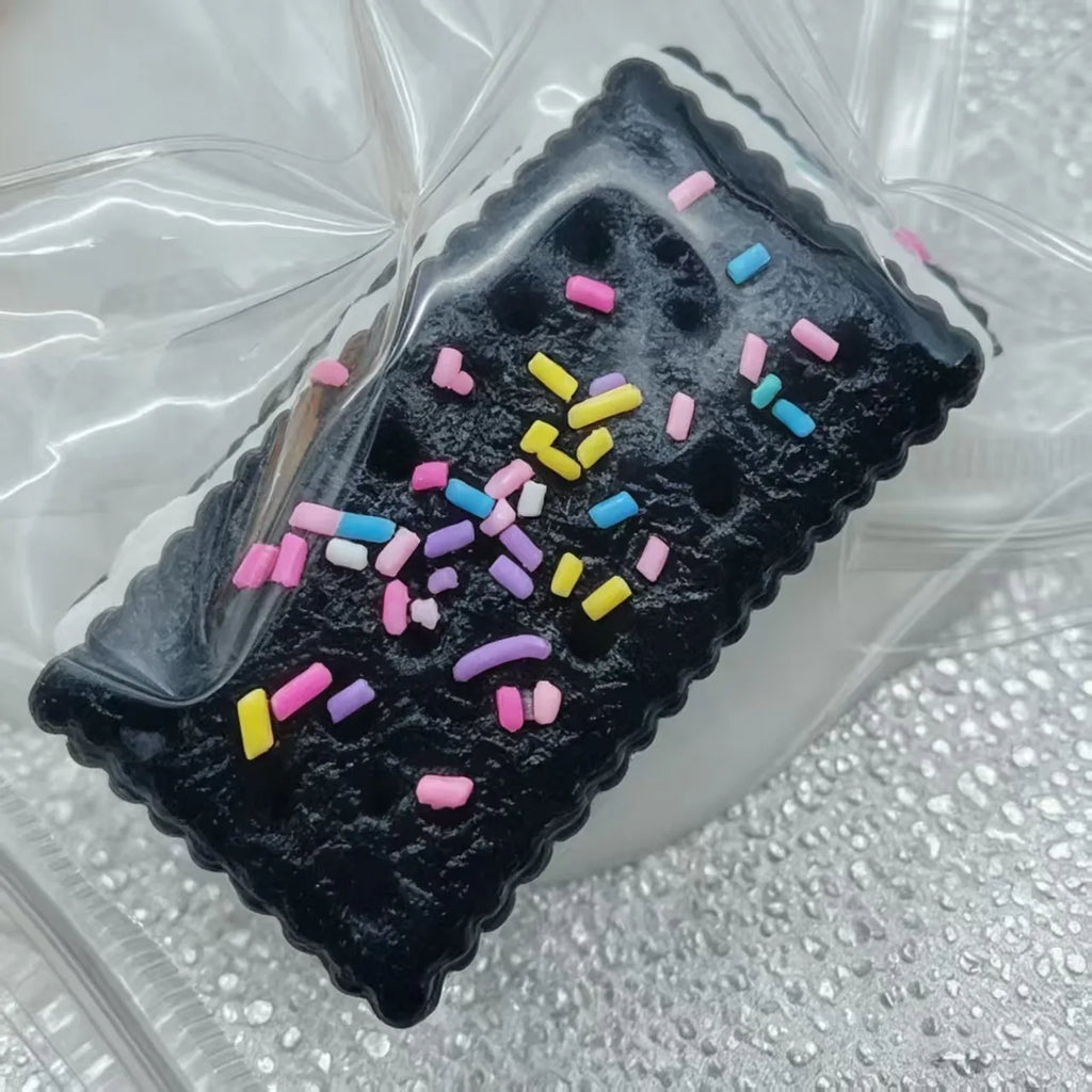 Sandwich biscuit Handmade Silicone Cookies Fidget Toys Slow Rebound Stress Relief Pinch Decompression Squeeze Toy for Adults