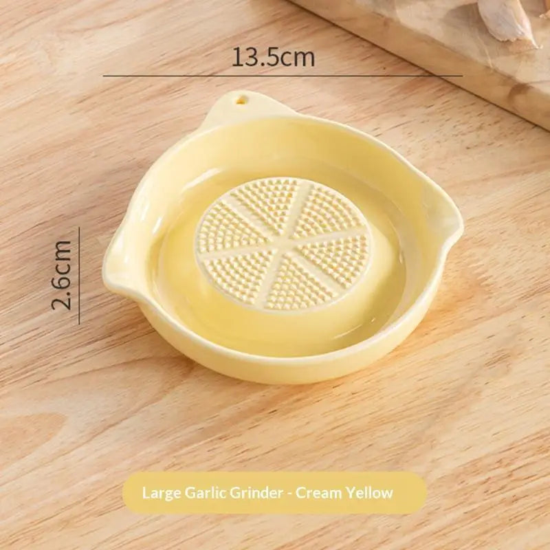 Ceramic Garlic Grater Plate Japanese Style Porcelain Ginger Wasabi Grinder With Spout Kitchen Pasta Making Tool Kitchen Supplies
