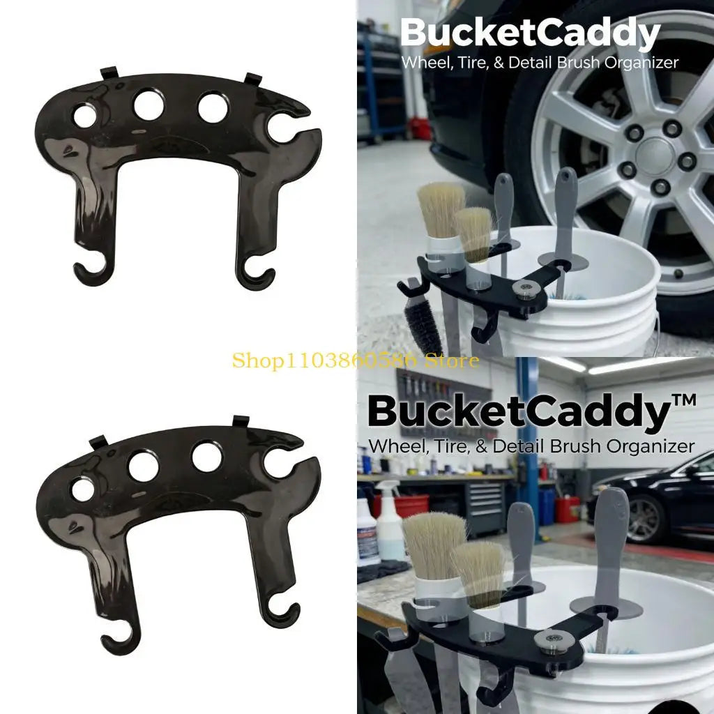 242A Plastic Brush Rack For Car Detailing Tools Fits Most Auto Wash Buckets Securely Easy Installation Bucket Brush Holder