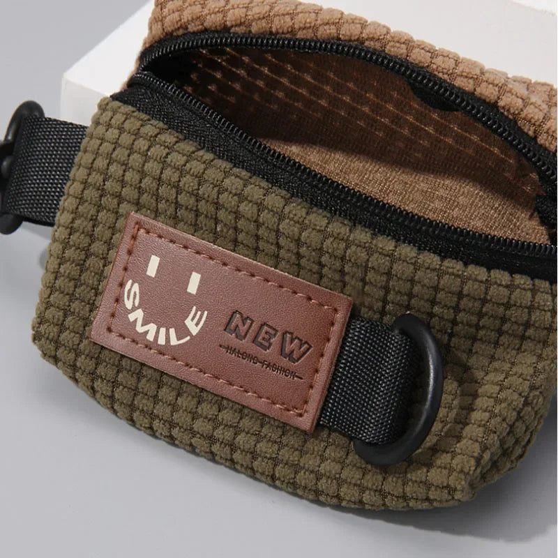 1pc Cycling Backpack, Headphone Bag, Portable Storage, Sports Bag, Universal Bag, Pendant, Trendy Tag, Neck Hanging Bag