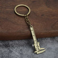 Mini Vernier Caliper Pocket Key Chain Keyring Ornaments Small 3D Movable Precision Measure Tool Accessories Slider Ruler Alloy