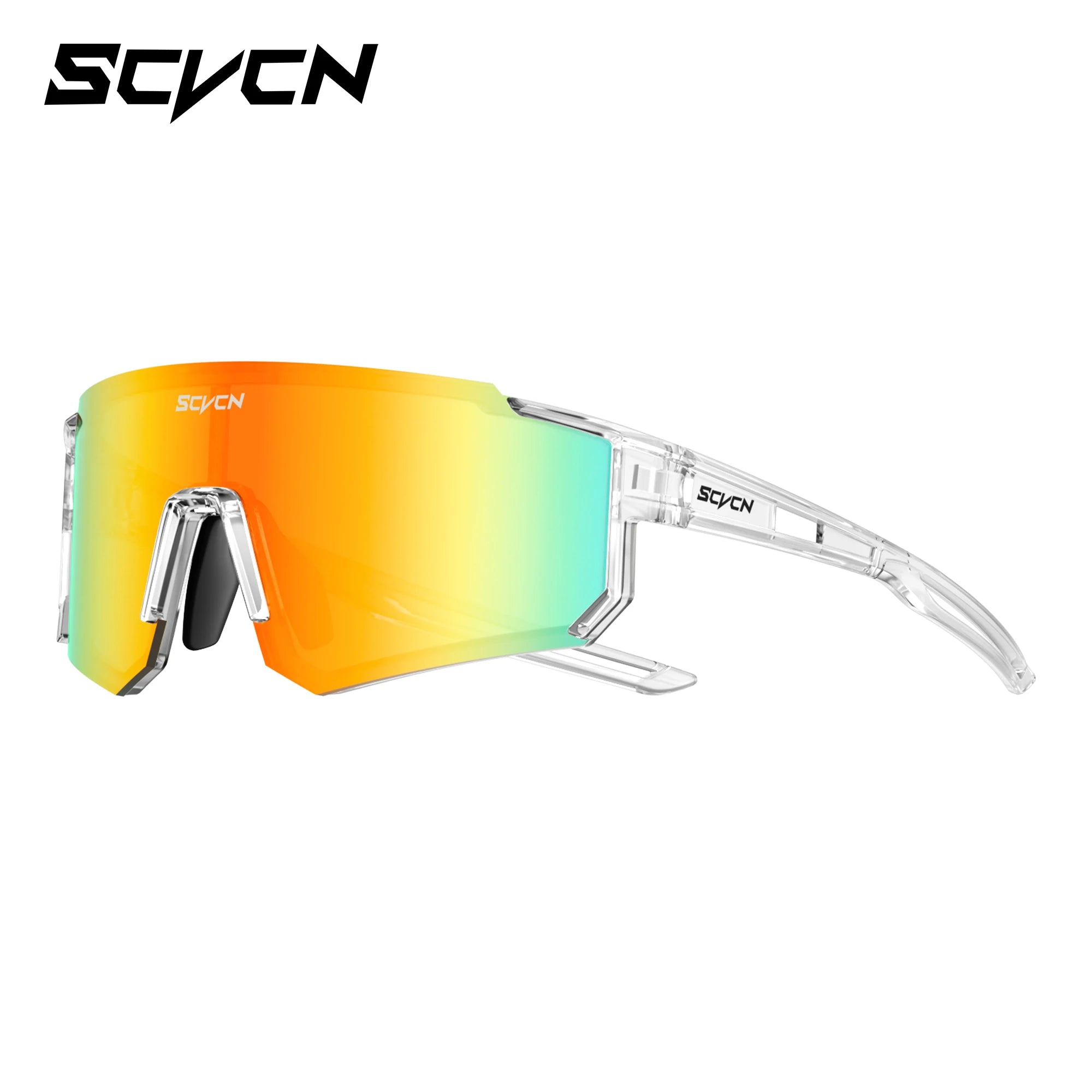SCVCN UV400 Mountaineering Cycling Protective Glasses Running Sunglasses Stylish Hiking Driving Glasses MTB Sports Sunglasses