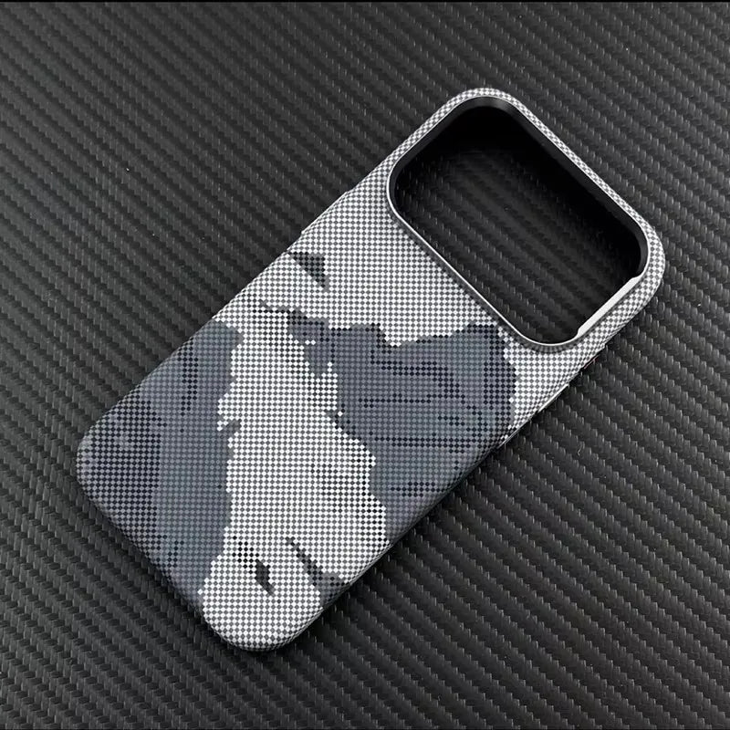 Luxury Ultra Thin Carbon Fiber Magnetic Case for iPhone 17 16 15 Pro Max Magnets Wireless Charging Alloy Lens Shockproof Cover