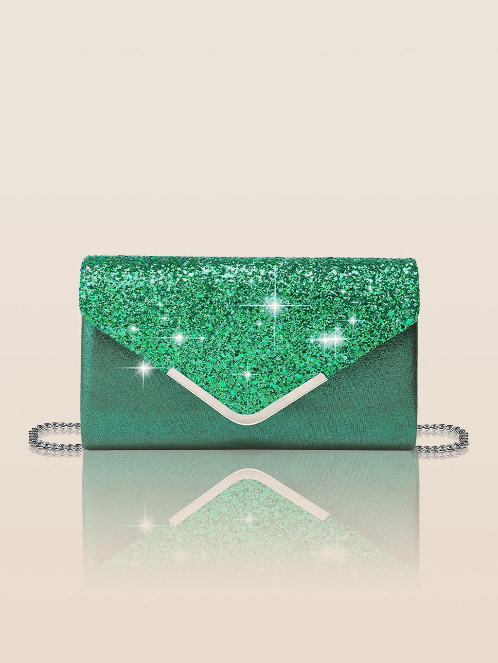 Glitter Bling,Shiny Elegant And Fashionable Envelope Clutch Bag, Party Wedding Handbag For Women Dinner Bag