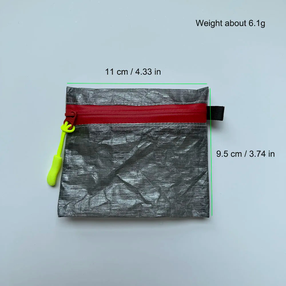 DCF Mini Storage Bag Ultralight YKK Zipper Pouch Coin Wallet Outdoor Camping Hiking Waterproof Orgainizer Sack For Earphone