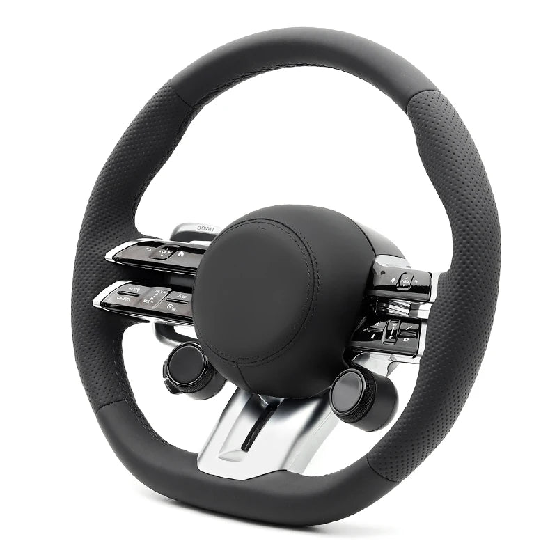 Dynamic Selecet Button Steering Wheel for Mercedes Benz AMG W204 W205 W221 W222 Cls Glc Gle Gls Gla Cla Glk Slc C63 E63 GLA45