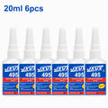495 Extra Strong Super Glue Instant Quick-Drying Cyanoacrylate Adhesive for Leather Rubber Wood Metal Slime Bond Liquid Glue Too