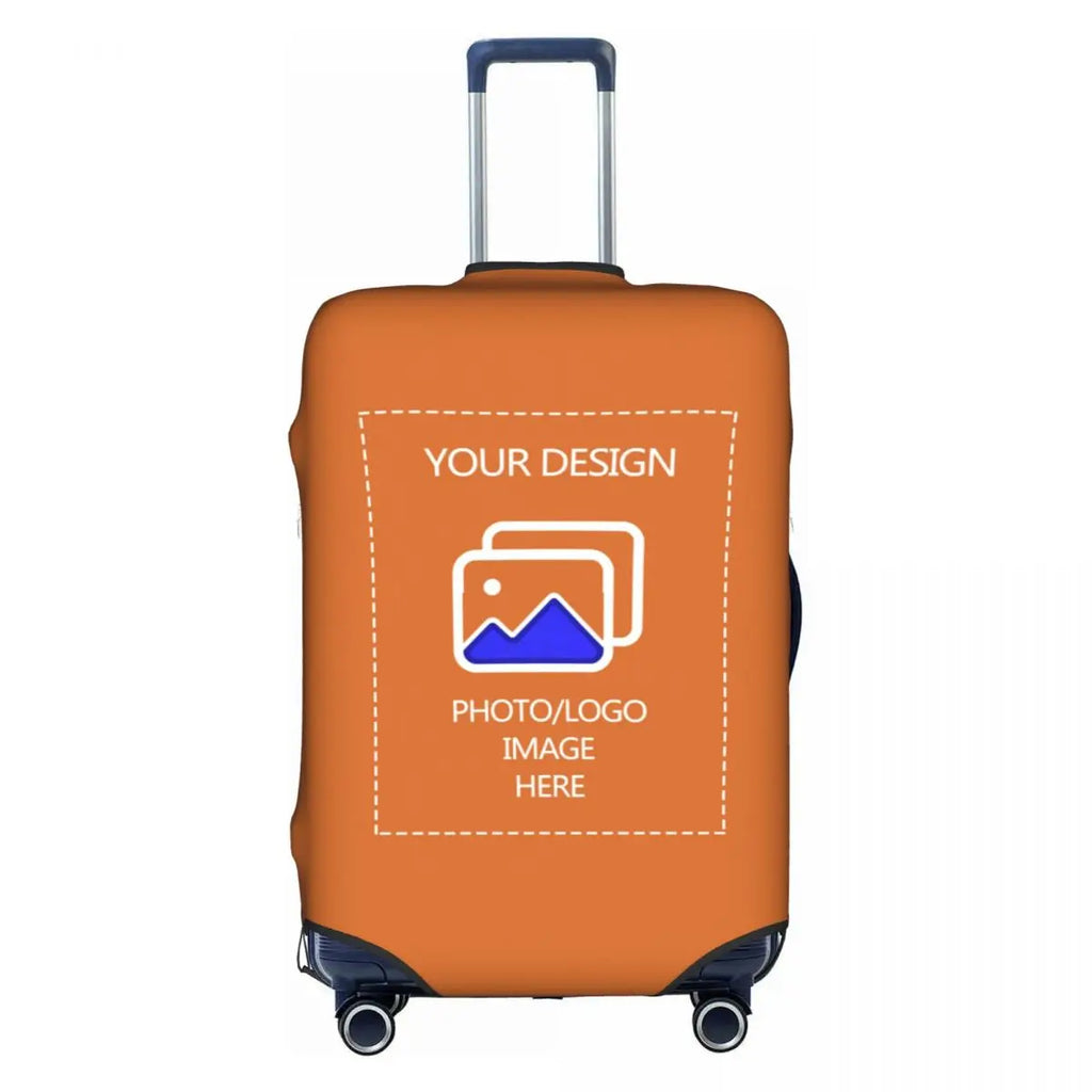Custom Customize Logo Luggage Cover Elastic Your Design Here Travel Suitcase Protective Covers Suit For 18-32 inch