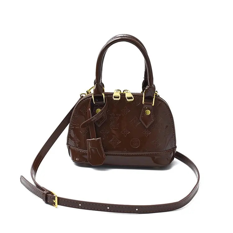 High-End Women's Shoulder Bag Crafted From Meteor-Patterned Leather Featuring Elegant Slovakia Vintage Lightweight Soft Look