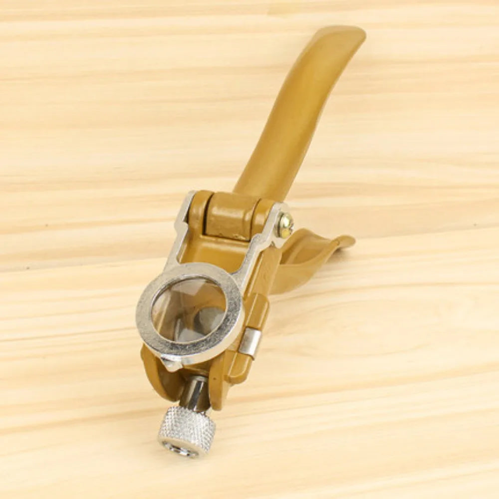 Portable Saw Teeth Set Tool Anvil Design Pulling Pliers Sawtooth Dresser Zinc Alloy with Magnifying Glass