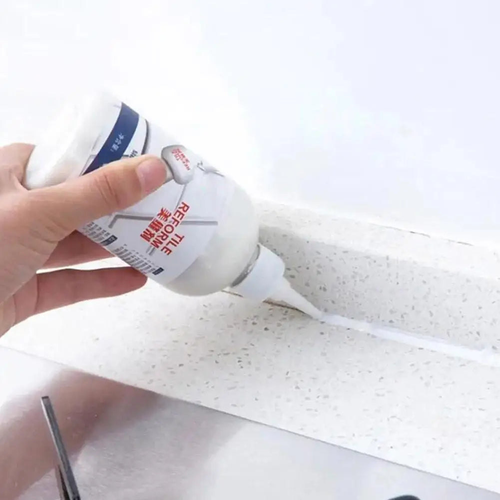 280ml Tile Gap Repair Agent Strong Waterproof Ceramic Tile Grout Crack Filling Glue Bathtub Fixing Mending Adhesive Home Bathroo