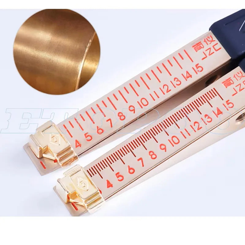 Wedge Feeler Gauge 1-15mm 0.5-10mm 0.4-6mm Crack Flatness Layout Insert Welding Taper Measure Tool for Precision Measurement