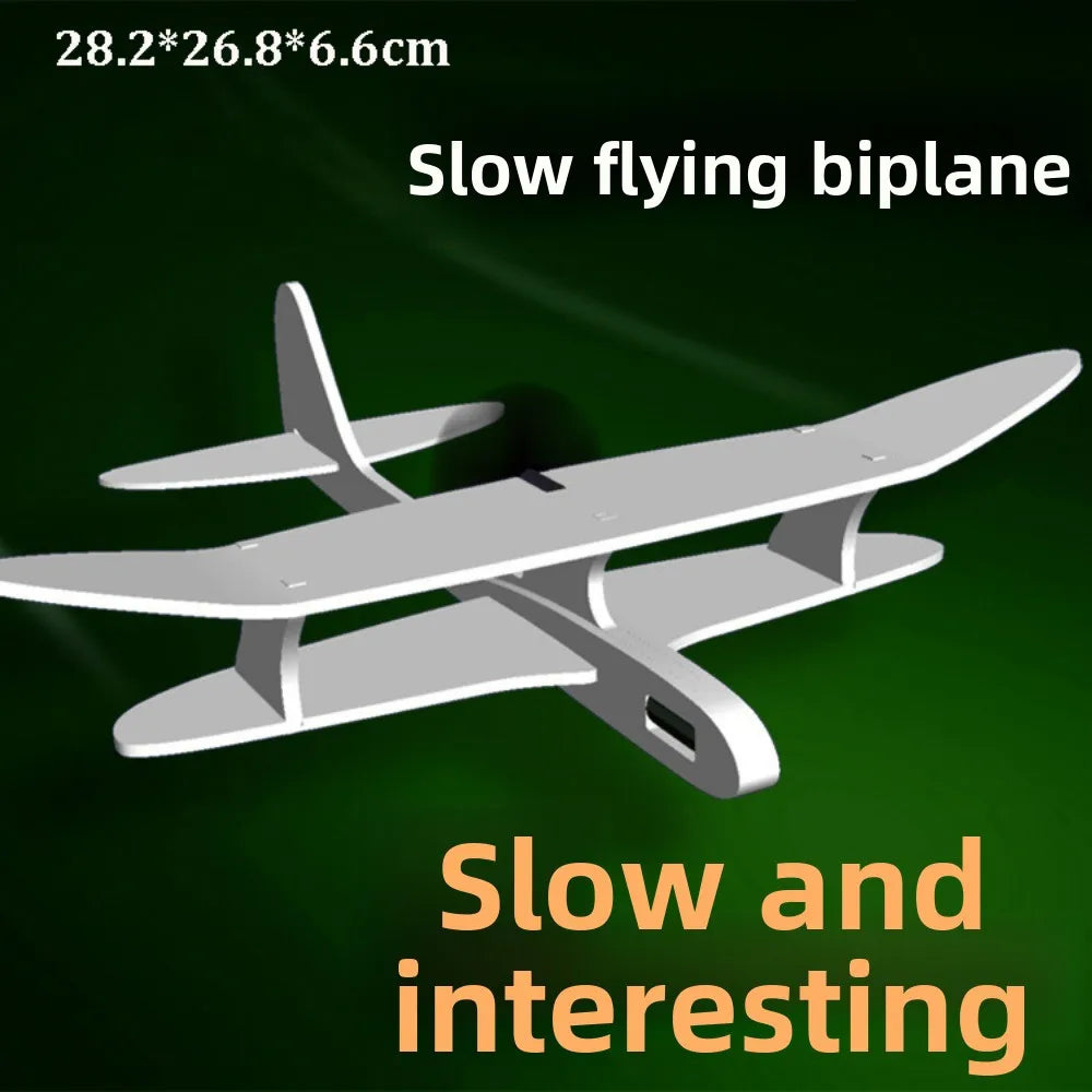 PP Foam Double Wing Airplane Ligthweight School Science Textbook Tool Glider Hand Throw Plane EPP Bubble Plane For Outdoor