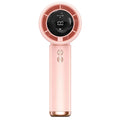 Mini Handheld Turbo Fan 2026 USB Rechargeable Portable Air Cooler LED Display Adjustable Quiet Travel Fan