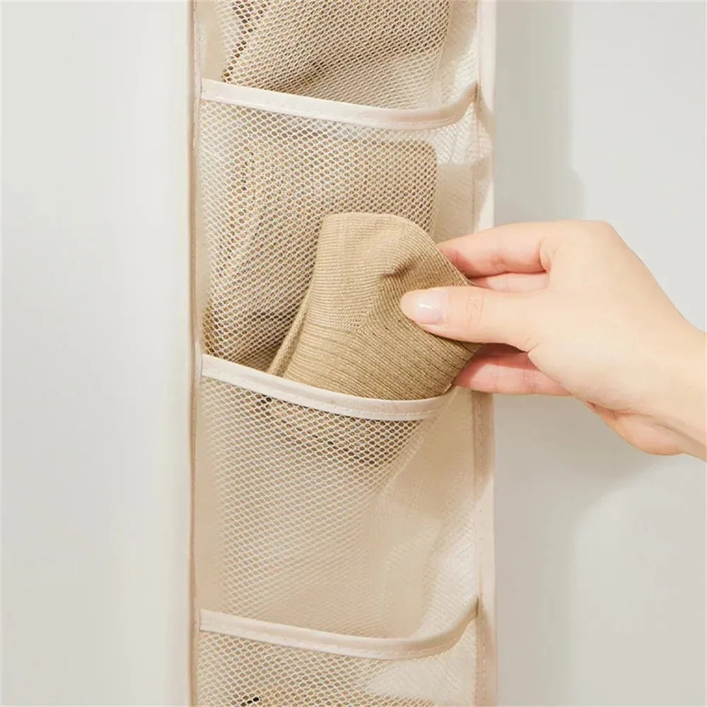 Underwear Storage Bag Socks Girl's Hair Ties Storage Bag Multi-layer Storage Hanging Storage Dorm Room Back Door Storage Bags
