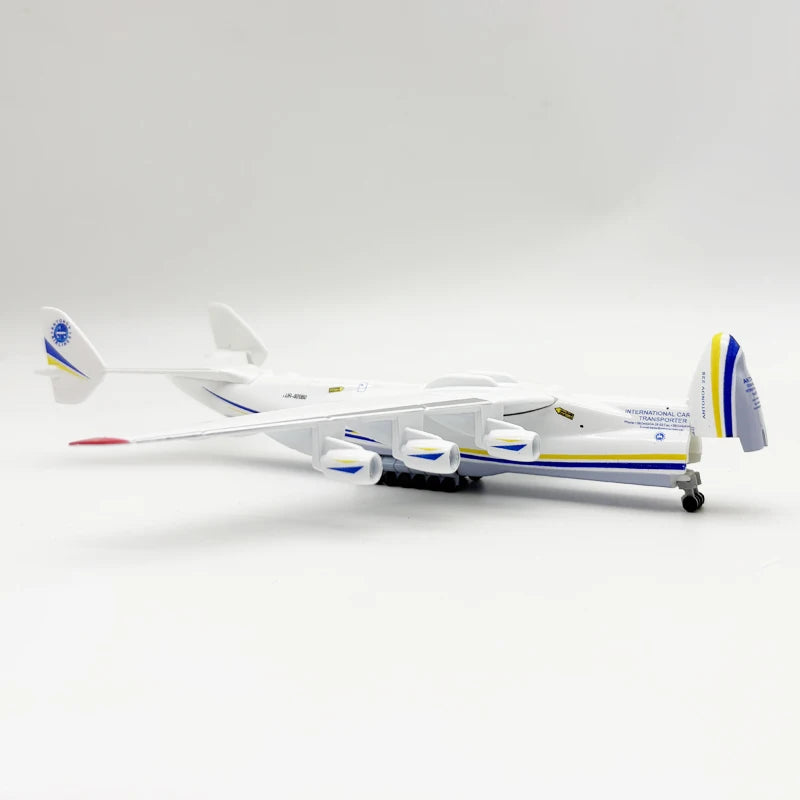 New 1/400 Scale 20cm An-225 "Mriya" Transport Plane Model Hatches Can Be Opened With Wheels Base Alloy Antonov An225 Aircraft