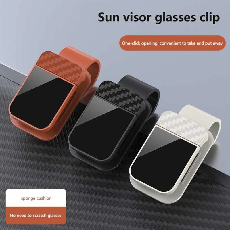Car Sun Visor Sunglasses Clip Multifunctional Glasses Ticket Card Holder Stable Storage Practical Car Interior Accessories